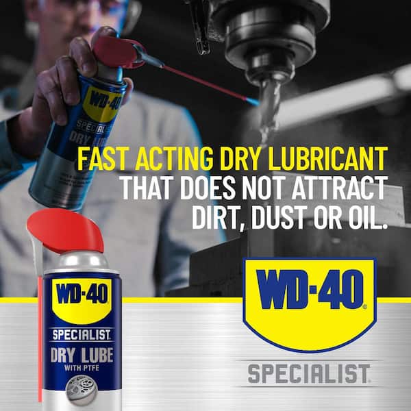 WD-40 SPECIALIST 11 oz. Silicone, Quick-Drying Lubricant with Smart Straw  Spray 300012 - The Home Depot