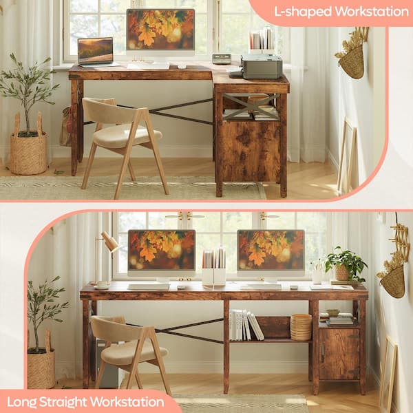 L-desk Wood Steel L Shaped Desk, Home Office Desk, Rustic Corner Desk,  Farmhouse Desks, Modern Industrial Desk, Urban Desk, Computer Desk 