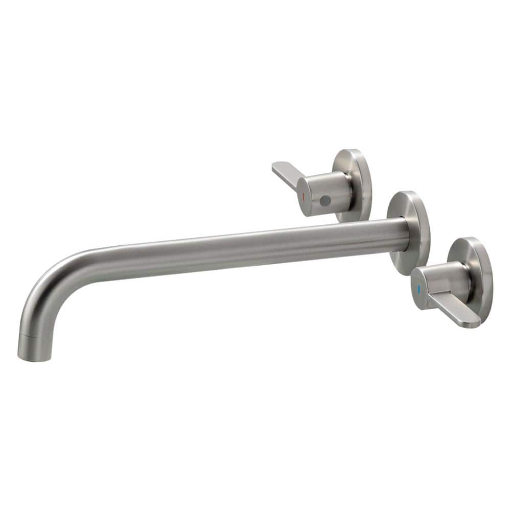 Flynama 2Handle Wall Mounted Roman Tub Faucet with High Flow Rate in