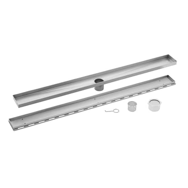 Cahaba 60 in. Stainless Steel Tile Insert Linear Shower Drain