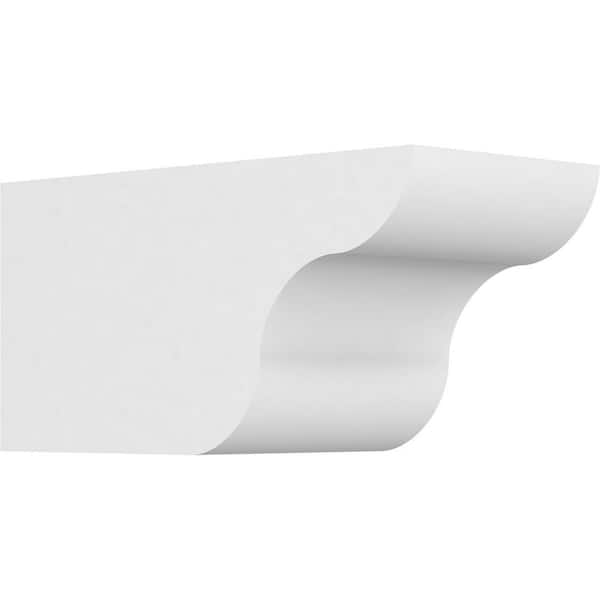 Ekena Millwork 6 in. x 6 in. x 12 in. Standard Carmel Architectural Grade PVC Rafter Tail Brace