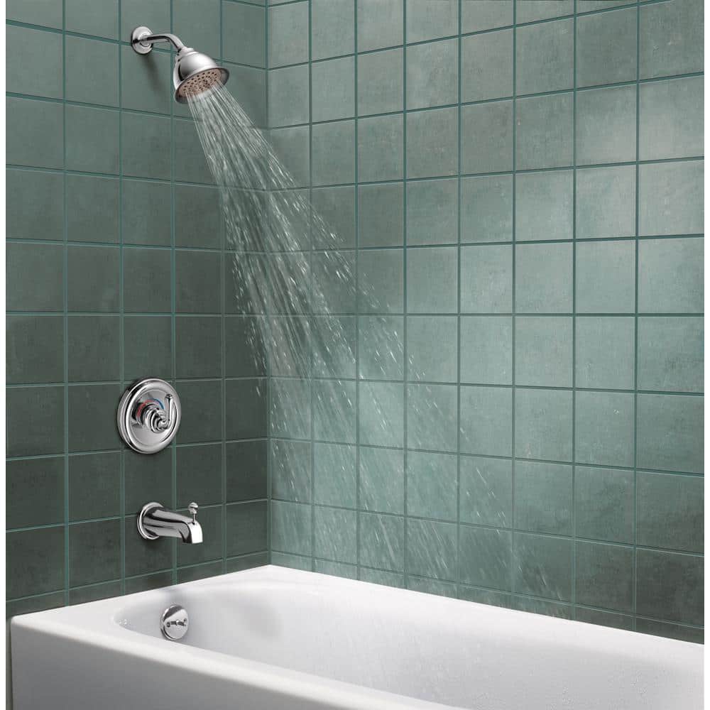Chrome Diverter Tub Spout with Decorative Flange