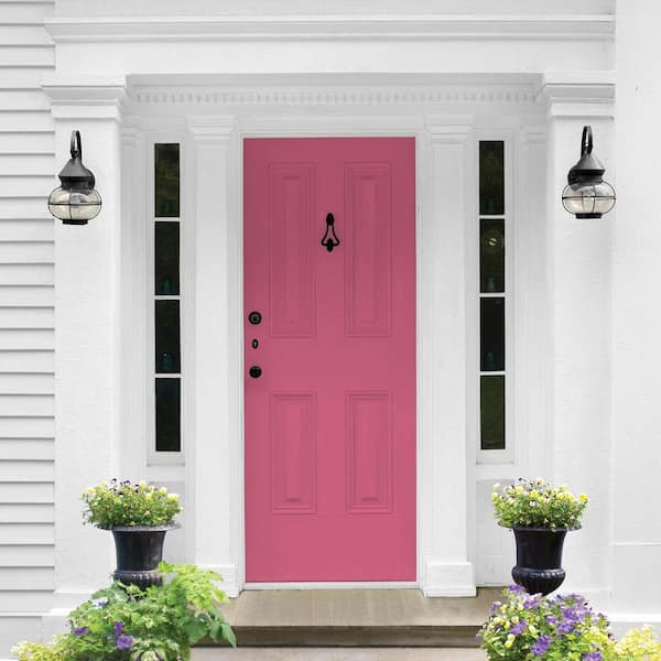 Glidden Premium 1 qt. PPG1183-6 Cherry Pink Semi-Gloss Exterior