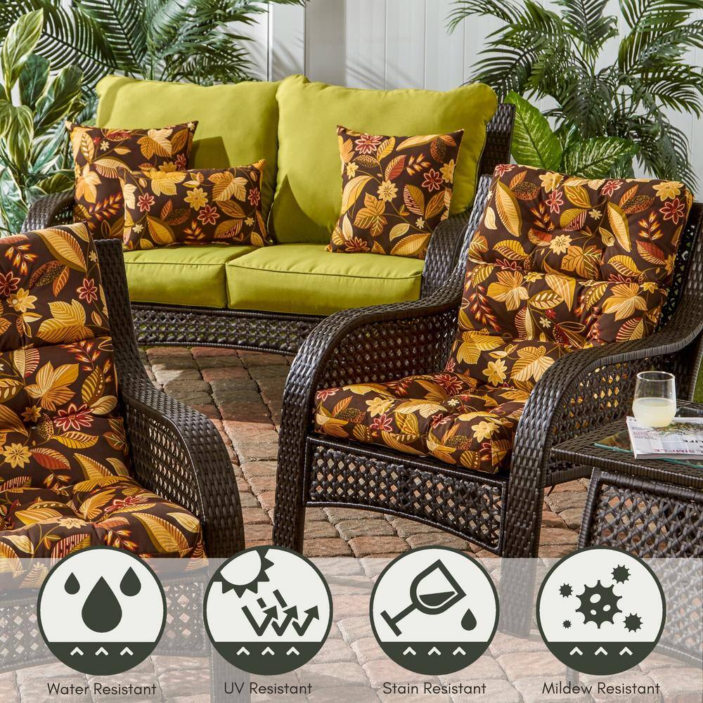 Timberland Floral 17" Square Outdoor Throw Pillow Set