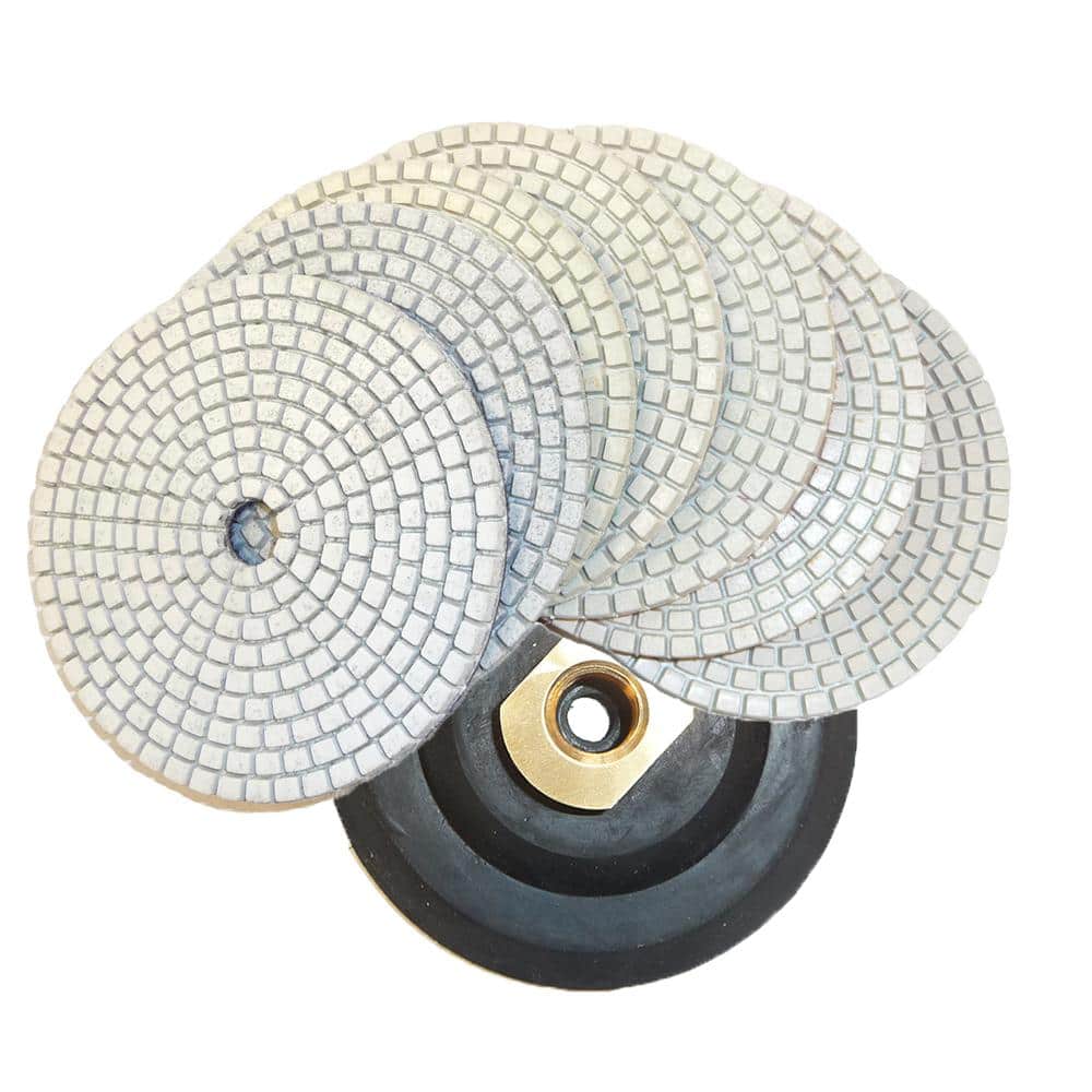 Toolocity 5 in. JHX Dry/Wet Diamond Polishing Pads for Concrete
