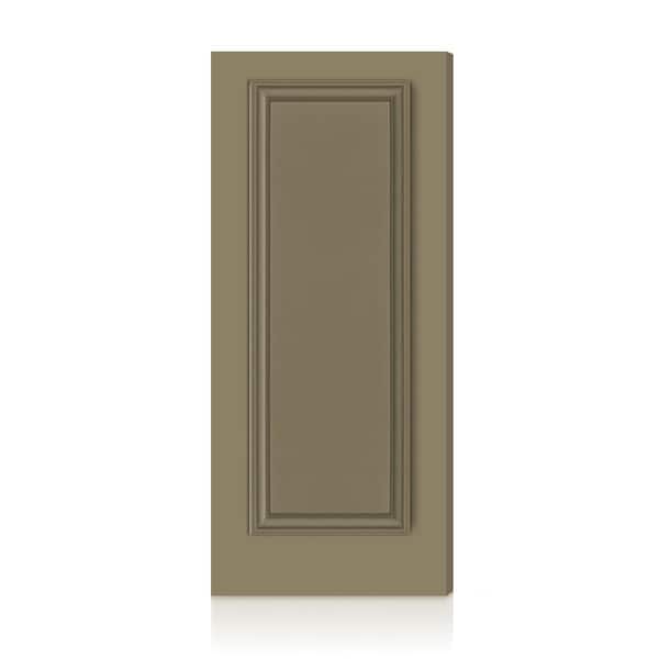 Palazzo 1 Panel 36 in. x 96 in. Olive Green Hollow Core Composite Interior Door Slab