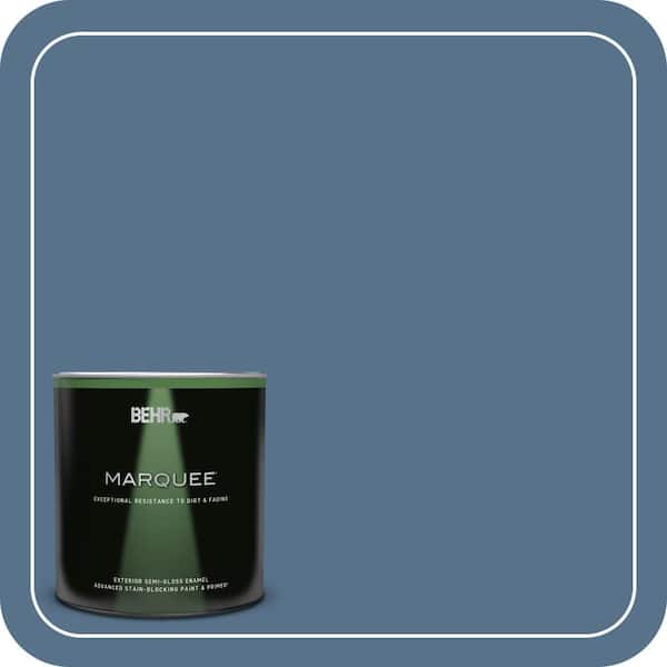 BEHR MARQUEE 1 qt. #PPU14-01 Arrowhead Lake Semi-Gloss Enamel Exterior Paint & Primer