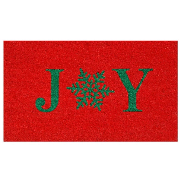 Multi-Colored 29 in. x 17 in. Coir Outdoor Door Mat