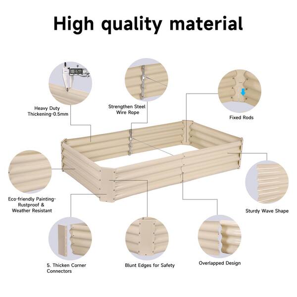 Olle 4-Style Modular Galvanized Raised Garden Beds [Build 1 of 4  Configurations]