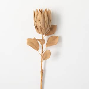 29 in. Natural Pale Brown Artificial Protea