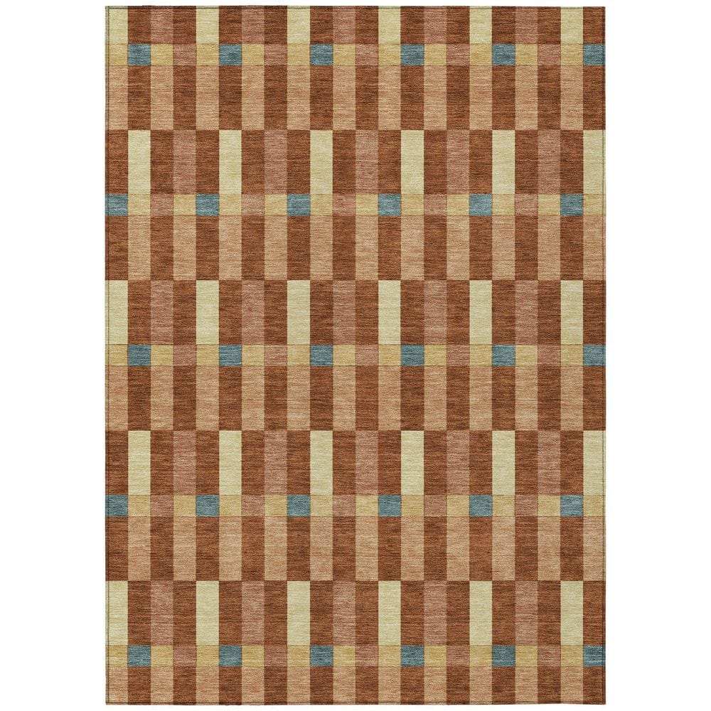 Chantille Machine Washable Indoor/Outdoor Abstract ACN2548 Paprika 8 ft. x 10 ft. Area Rug price history on PriceWatchPro