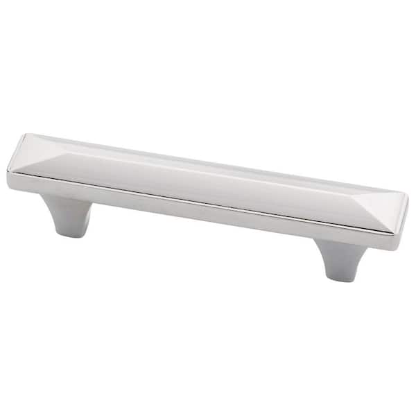 Liberty Beverly 3 in. (76mm) Center-to-Center Polished Chrome Square Beveled Bar Drawer Pull