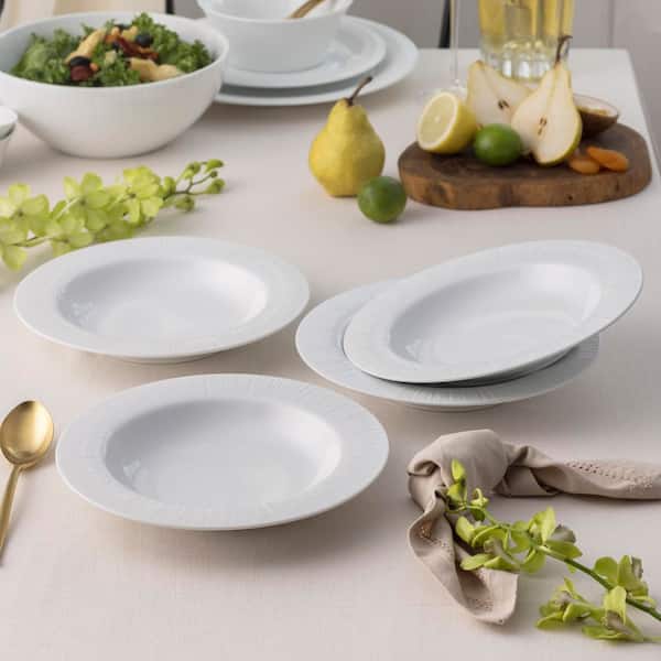 Noritake Conifere 9 in., 12 fl. oz. (White) Porcelain Rim Soup