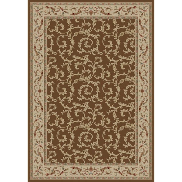 Concord Global Trading Jewel Veronica Brown 4 ft. x 6 ft. Area Rug