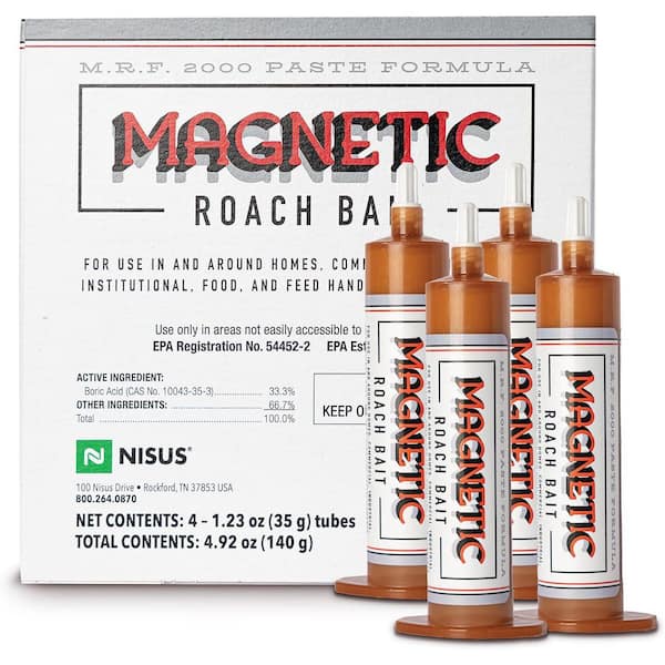 1.23 oz. Magnetic Roach Bait Paste Formula Reservoir Applicators (4-Piece)