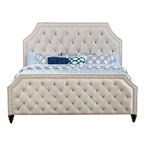 William's Home Furnishing Claudine Beige California King Bed