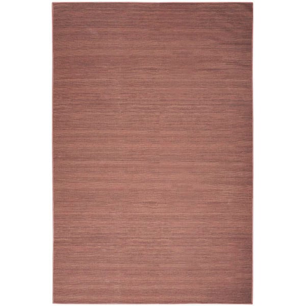 Nourison Washable Essentials Mocha 4 ft. x 6 ft. All-over design Contemporary Area Rug