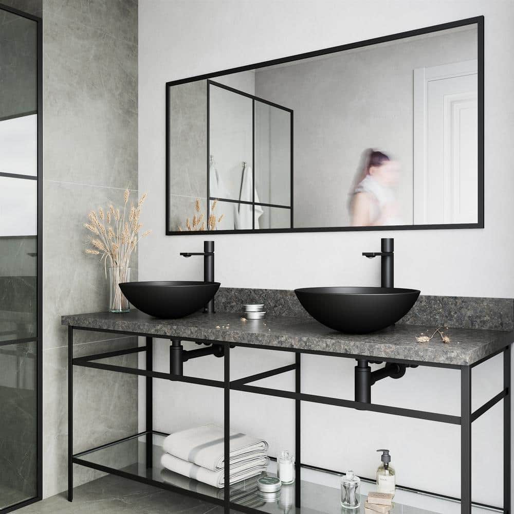 Gotham Matte Black Single-Handle Vessel Bathroom Faucet