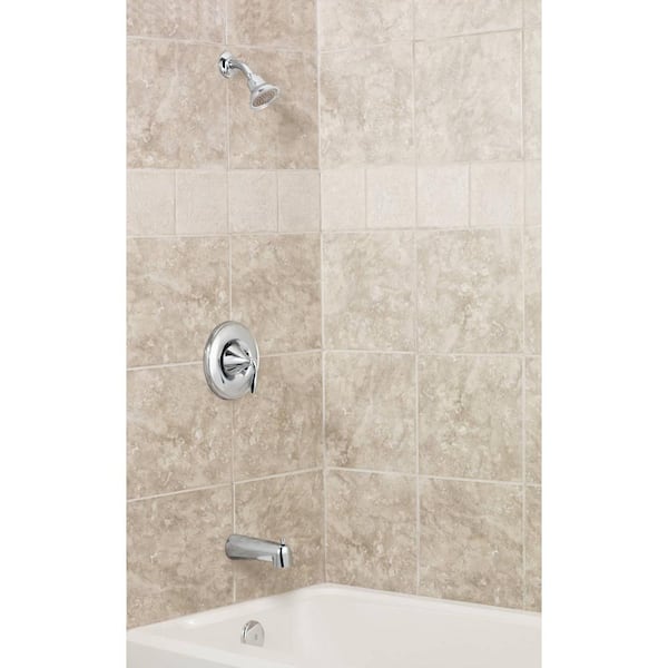 Shop Moen Eva Brushed Nickel Shower Trim with Valve at Shop Moen Eva Brushed Nickel Shower Trim with Valve at