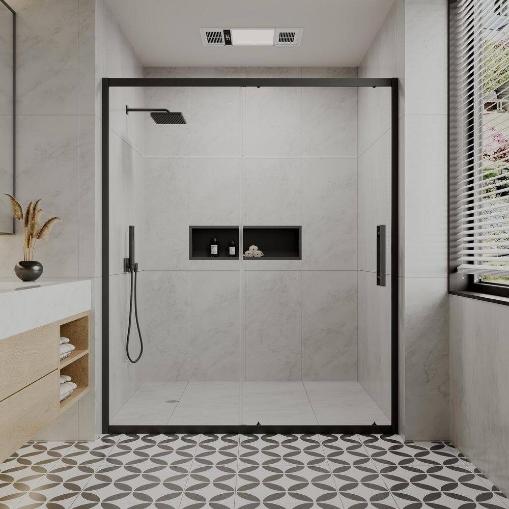 44-48 in. W x 76 in. H Sliding Framed Shower Door in Oil Rubbed Bronze with Nano-Coated Glass and Waterproof Seal price history on PriceWatchPro