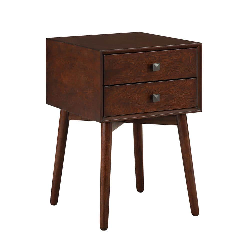 2-Drawer Fioti Espresso Nightstand 15.75 in. W