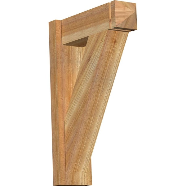 Ekena Millwork 6 in. x 26 in. x 18 in. Western Red Cedar Traditional Arts and Crafts Rough Sawn Outlooker