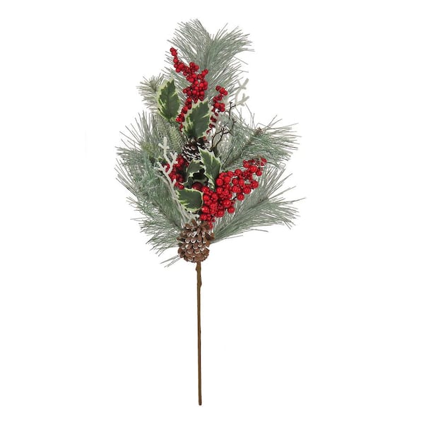 28 in. Berry Pine Plastic Centerpiece