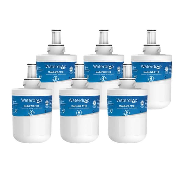 WD-DA29-00003G Refrigerator Water Filter, Replacement for Samsung DA29-00003G, DA29-00003B, Aqua-Pure Plus, 6-pack