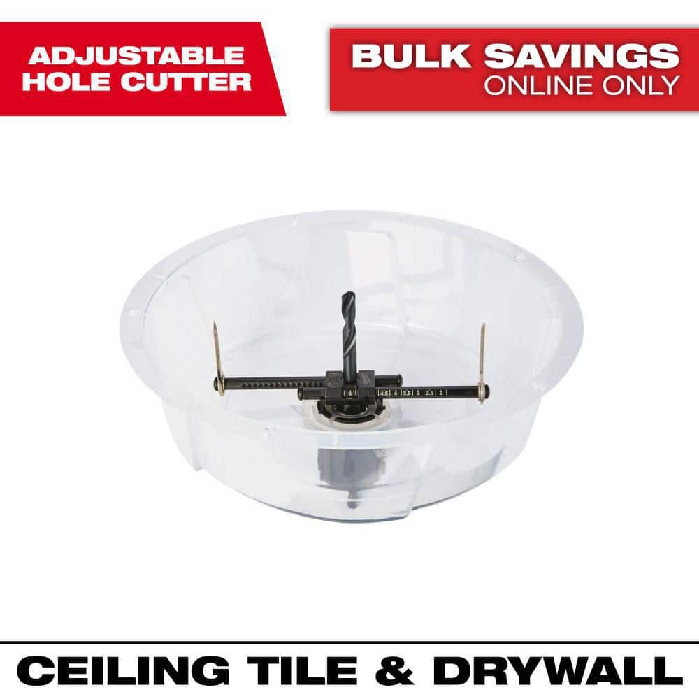 Milwaukee 2 in. to 7 in. Black Oxide Adjustable Hole Saw