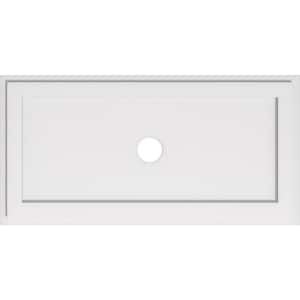 36 in. W x 18 in. H x 3 in. ID x 1 in. P Rectangle Architectural Grade PVC Contemporary Ceiling Medallion