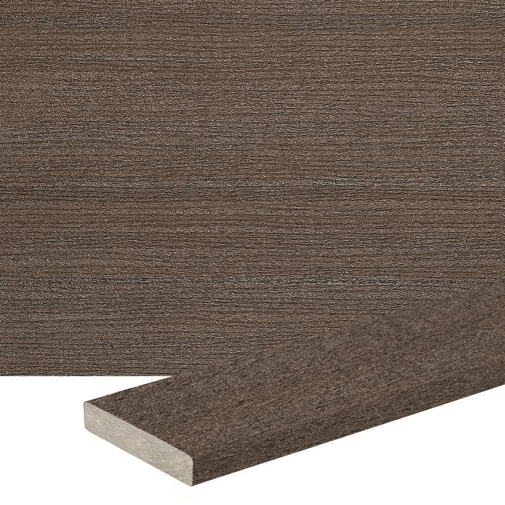 coco  AZEK Composite Prime+ 5/4 in. x 6 in. x 16 ft. Square Dark Cocoa