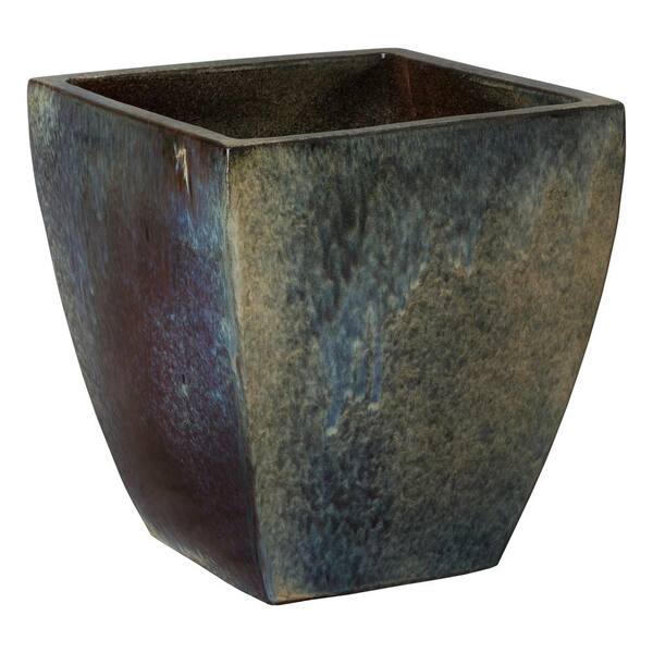 Emissary 18 in. Ash Square Ceramic Planter