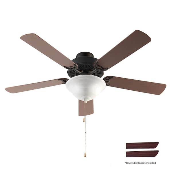 Indoor Oil Rubbed Bronze Ceiling Fan, Globes For Ceiling Fans Home Depot