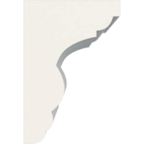 Ekena Millwork 1-3/8 in. x 1-3/4 in. x 94-1/2 in. Primed Polyurethane Queenstown Chair Rail Moulding