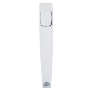 Tie Down Push Button Door Latch for Screen and Storm Doors, White