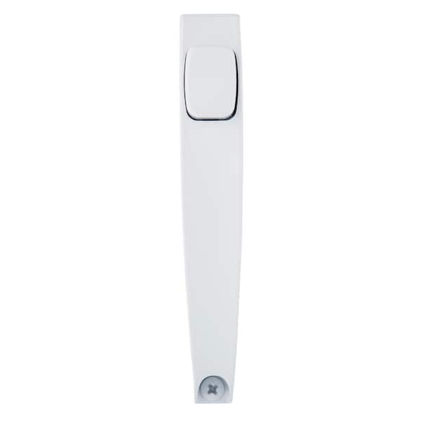 Wright Products Tie Down Push Button Door Latch for Screen and Storm Doors, White