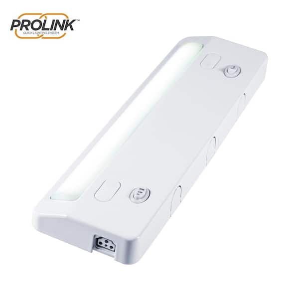 ULTRA PROGRADE ProLink Hardwired 12 in. LED White Under Cabinet Light, Linkable, 3 Color Temperature Options