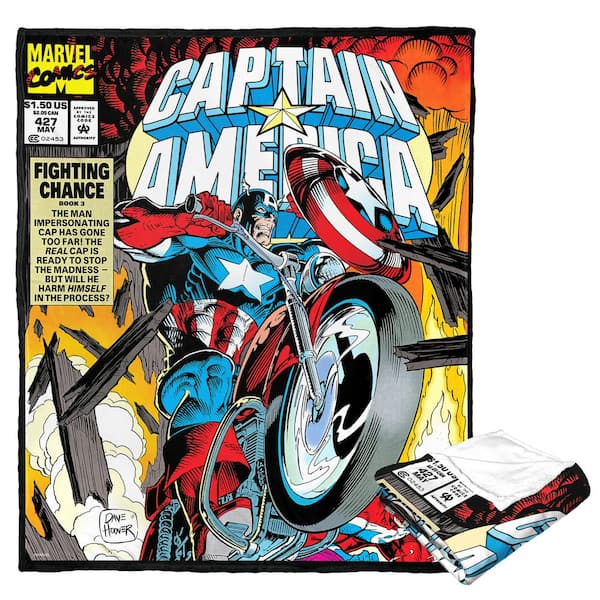 Captain America Fighting Chance Silk Touch Throw Blanket