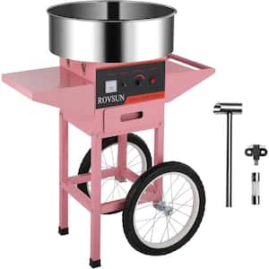 980-Watt Electric Cotton Candy Machine with Cart in Pink