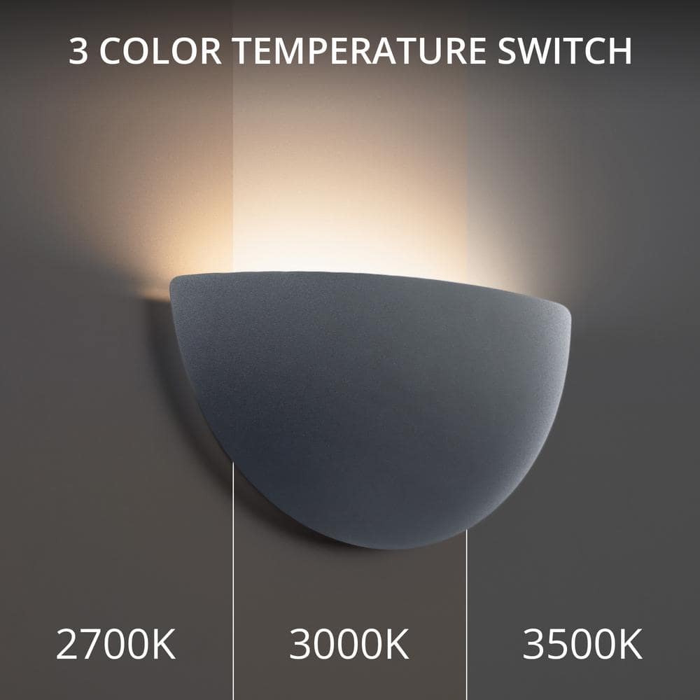 Collette 10" Black Aluminum LED Wall Sconce