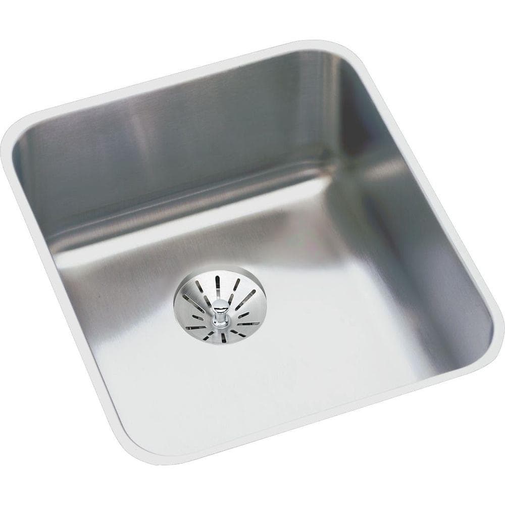 Lustertone 16 in. Undermount Single Bowl 18-Gauge Lustrous Satin Stainless Steel Kitchen Sink w/ Accessories price history on PriceWatchPro