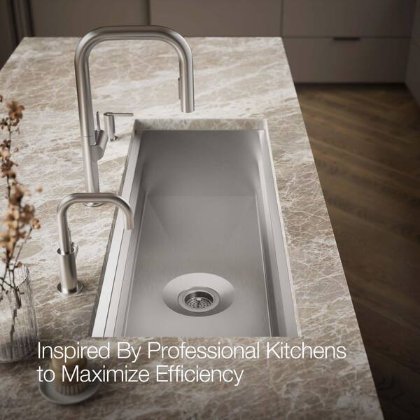 KOHLER Prolific Undermount Stainless Steel 44 in. Single Bowl