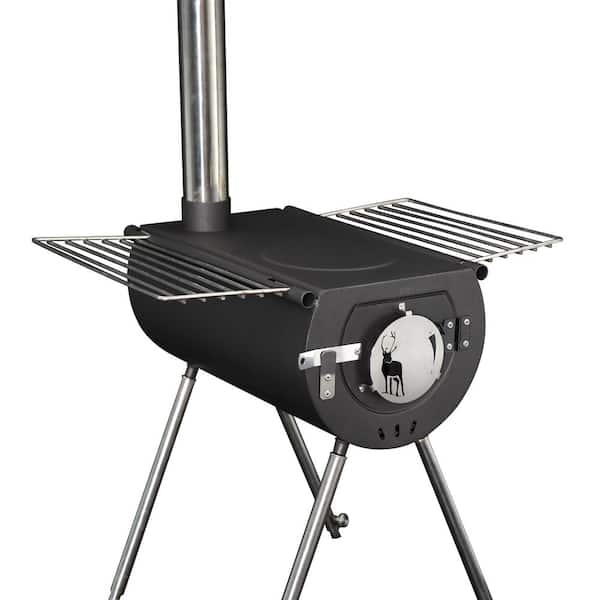 NEW US STOVE CCS14 14" PORTABLE STAINLESS STEEL CARIBOU CAMP WOOD STOVE 7381262 
