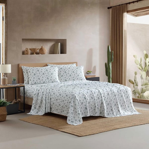 Cowboy Rodeo 4-Piece Sage Green Microfiber King Sheet Set