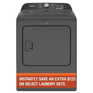 7.0 cu.ft. vented Front Load Electric Dryer in Volcano Black