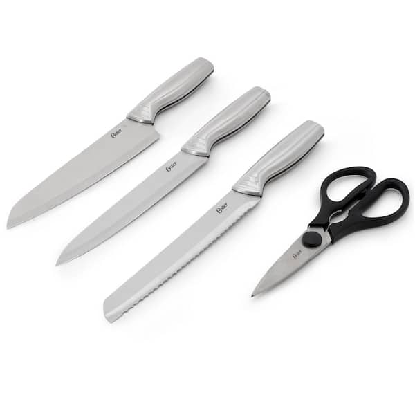 Oster Eckert 15-Piece Stainless Steel Knife Set in Silver