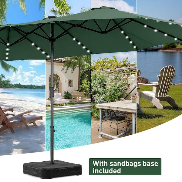 extended patio umbrella Amazon.com : SUPERJARE 13FT Outdoor Umbrella for Patio, Double sided Pool  Umbrellas with Fade Resistant Canopy, Large Table Umbrella for Deck, Market,  Backyard