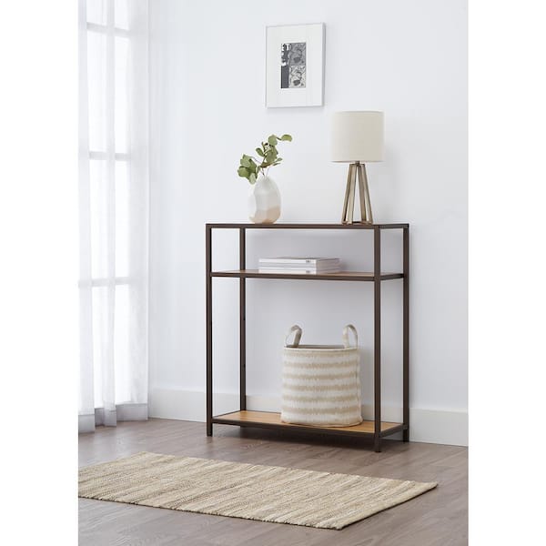 TRINITY 3-Tier Slat Shelving, Dark Bronze