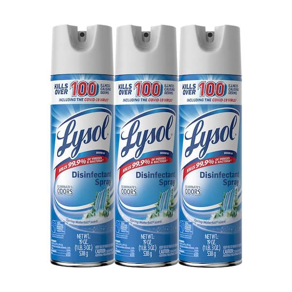 19 oz. Spring Waterfall Scent Disinfectant Spray (3-Pack)
