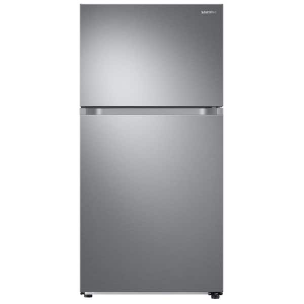 Samsung 33 in. 21 cu. ft. Top Freezer Refrigerator with FlexZone in Fingerprint-Resistant Stainless Steel, Standard Depth